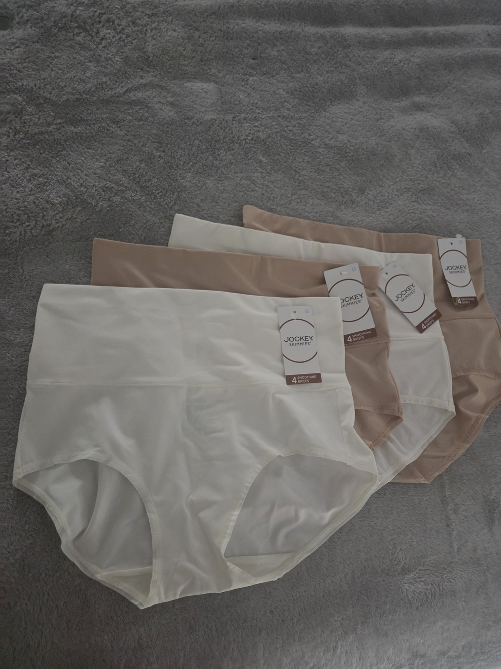 Jockey Women’s Seamless High-Waist Briefs - Ivory & Nude